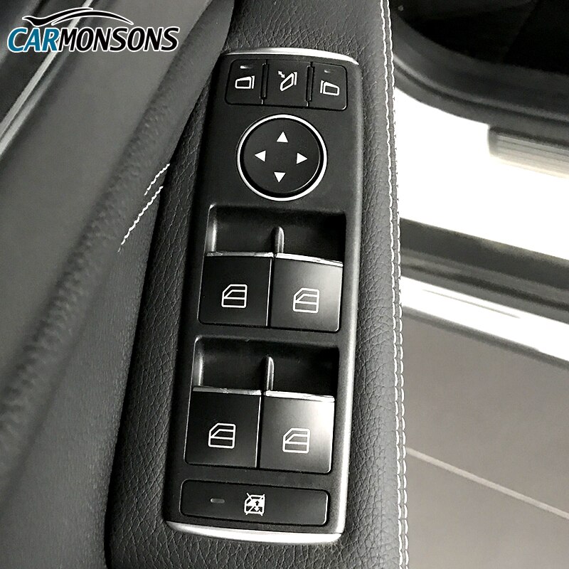 Carmonsons-Botón de elevación de Windiows, embellecedor decorativo de cromo ABS, pegatinas de cubierta para Infiniti Q30 Q30S QX30, accesorios de estilismo de coche