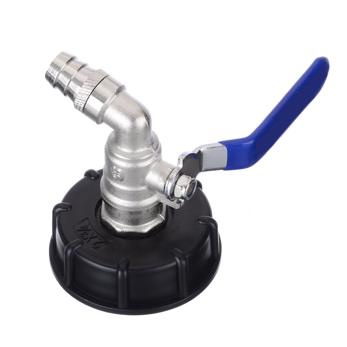 IBC Ball Outlet Tap Tank 3/4" Food Grade Drain Adapter S60x6 1000 L Tank Rainwater Container Brass Hose Faucet Valve