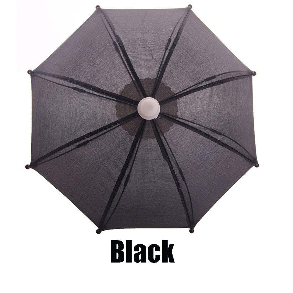 Neue Stil Bunte Kunststoff Mini Regenschirm Regen Getriebe Spielzeug Regenschirm Baby Spielzeug Mädchen Puppe Verschönerung Puppe Kleidung Dekoration: WHITE