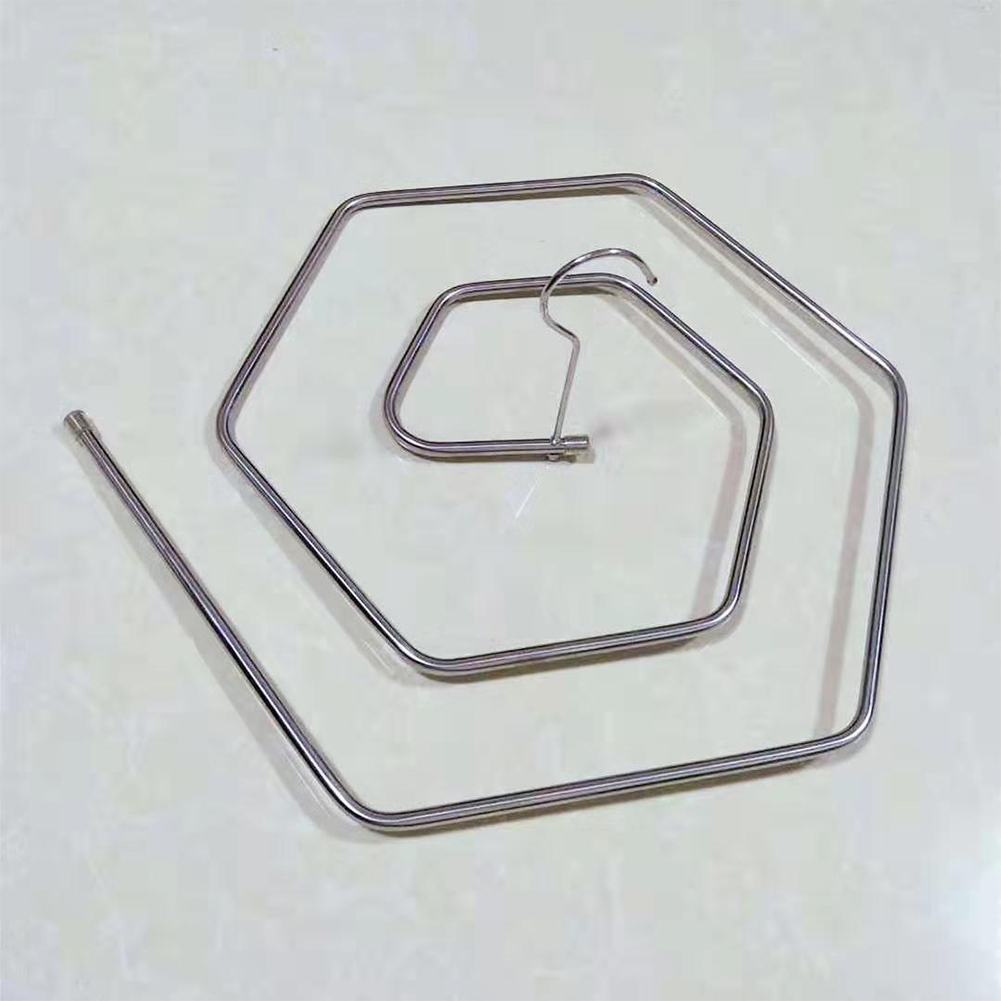 9.5mm Spiraal Vormige Home Roterende Rvs Balkon Droogrek Deken Handdoeken Yard Ruimtebesparend Rustfree Quilt Hanger
