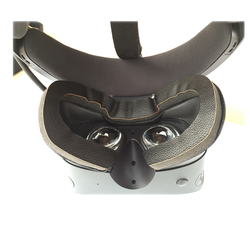 Blinder Schiuma Traspirante Pad Occhio Per Oculus Rift S Auricolare Vr Cuoio Dell&#39;unità di elaborazione Spugna Zerbino Della Copertura Nero Accessori di Realtà Virtuale