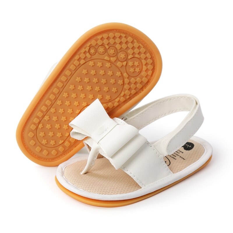 Bobora verão infantil do bebê meninas sandálias sapatos grande arco princesa sapatos casuais único bebê meninas sapatos: W / 13-18 meses