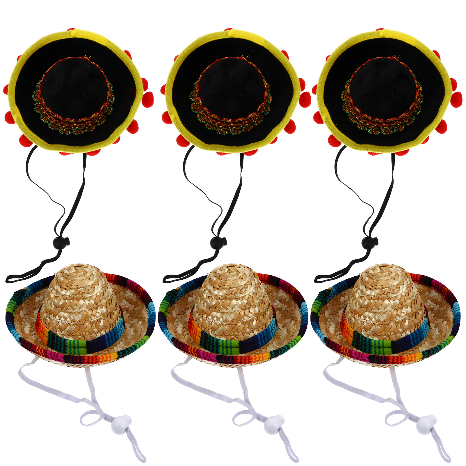 6pcs Decorative Hats Party Dress Hats Round Party for Kids