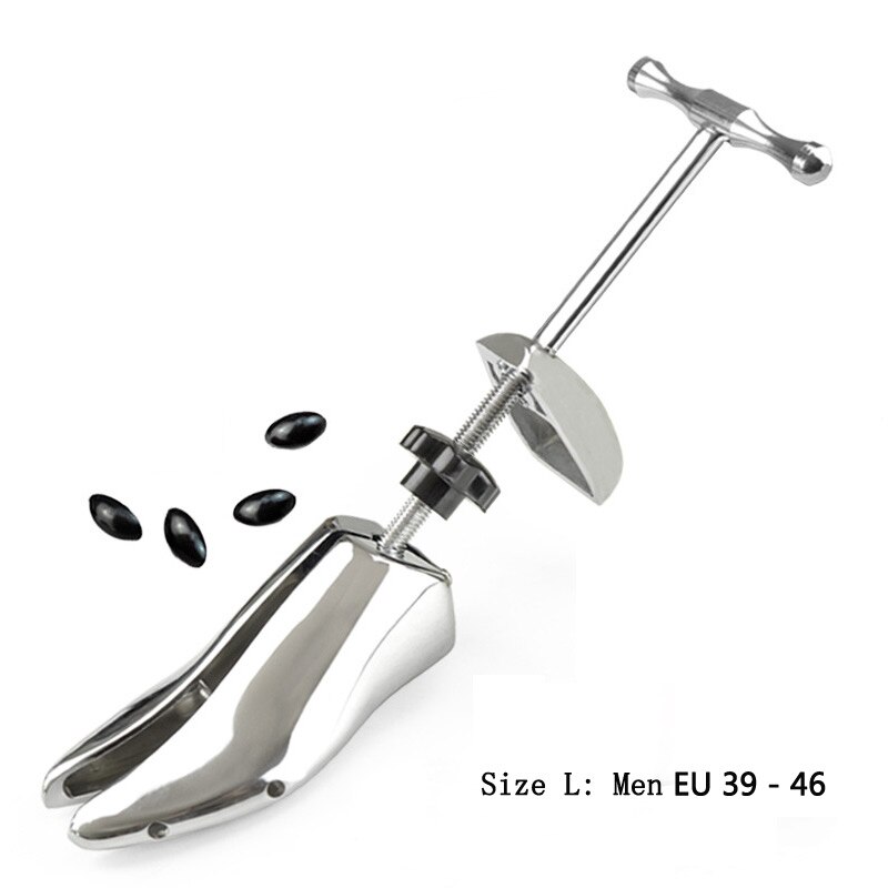 1 stuk Aluminium Schoenspanners Schoen Brancard Voor Mannen Vrouwen Hoge hak Verstelbare Expander Vintage Schoen Boom Shaper rack: men size