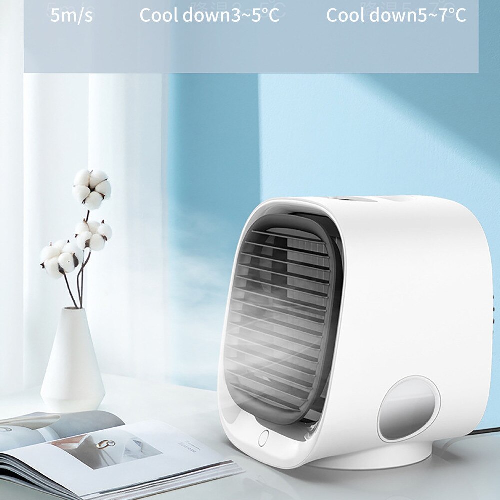 Air Conditioner Air Cooler Humidifier Purifier Portable For Home Room Office 3 Speeds Desktop Quiet Cooling Fan Air Conditioning