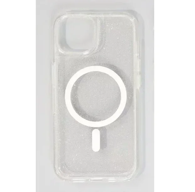 Funda B2 Ot- MagSafe Box Series Clear Symmetry para iPhone 16/13/14/15 Pro Max 16Plus 12 pro - Protección anticaída mejorada: Negro / Para iPhone 16 Plus