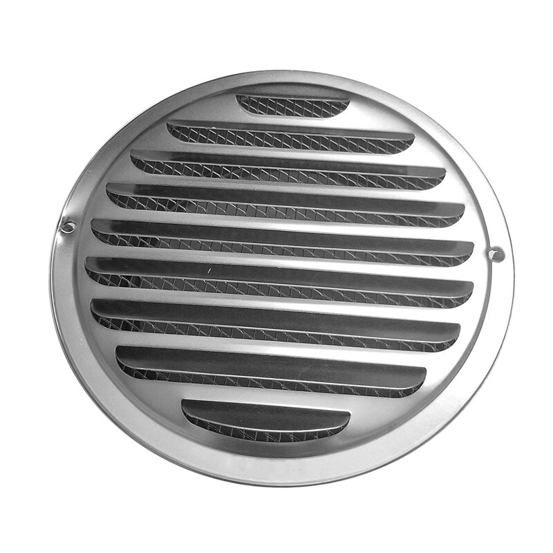 Hthl -6 tums jalusigallerkåpa ventilationshuv väggventiler med inbyggt fly sn mesh  - 304 ventilationsuttag i rostfritt stål