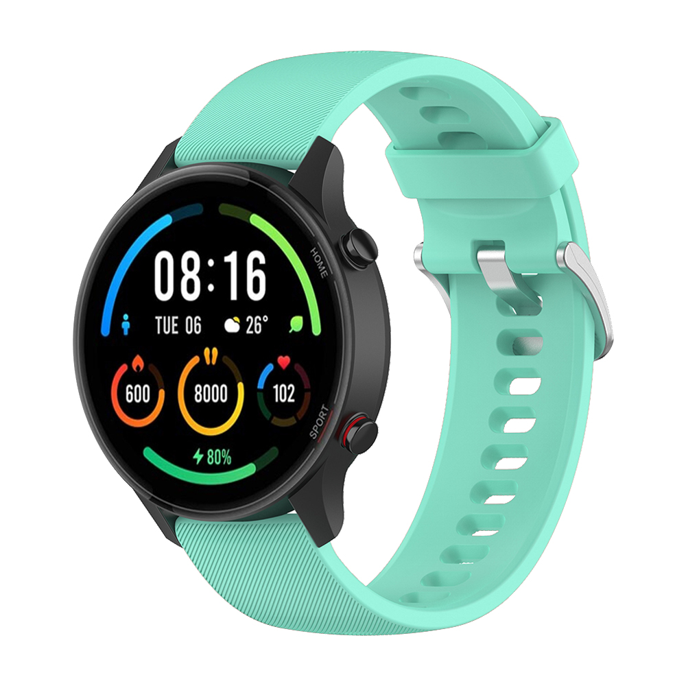 22mm blød silikone urrem til xiaomi mi watch color sportsurrem armbånd til xiaomi watch  s1 pro /s1 active /s2/ color 2: Sort hvid