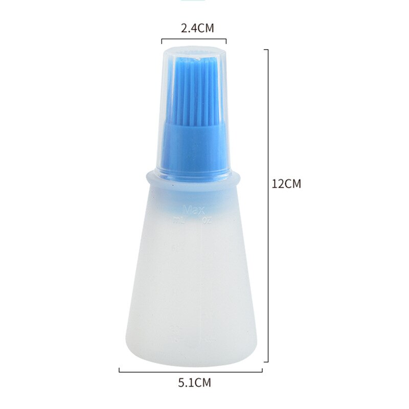 Siliconen Olie Fles Met Borstel Grill Olie Borstels Temperaturen Vloeibare Olie Gebak Barbecue Borstel Keuken Bakken Bbq Tool