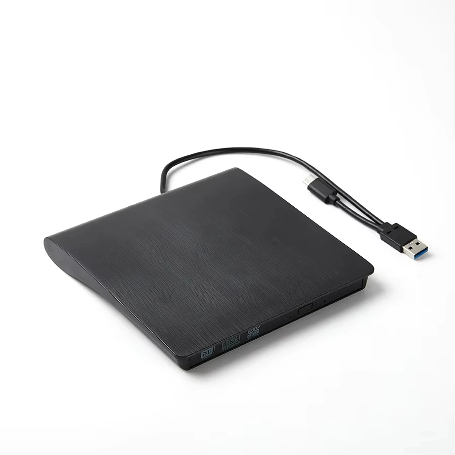 2in1 USB3.0 TypeC Slim Externer DVD RW CD-Brenner Laufwerk Brenner Leser Player Optische Laufwerke Tragbar für Laptop PC DVD-Brenner: green