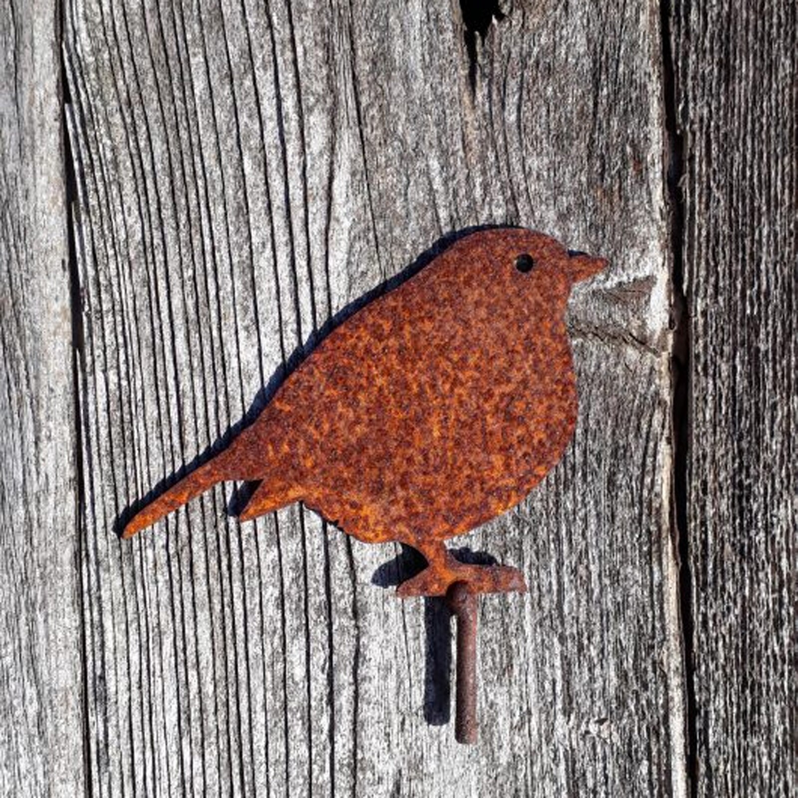 40# Metal Sparrow Robin Garden Birds Decor Blackbird Artificial Bird Outdoors Garden Decoration Ornament Statues