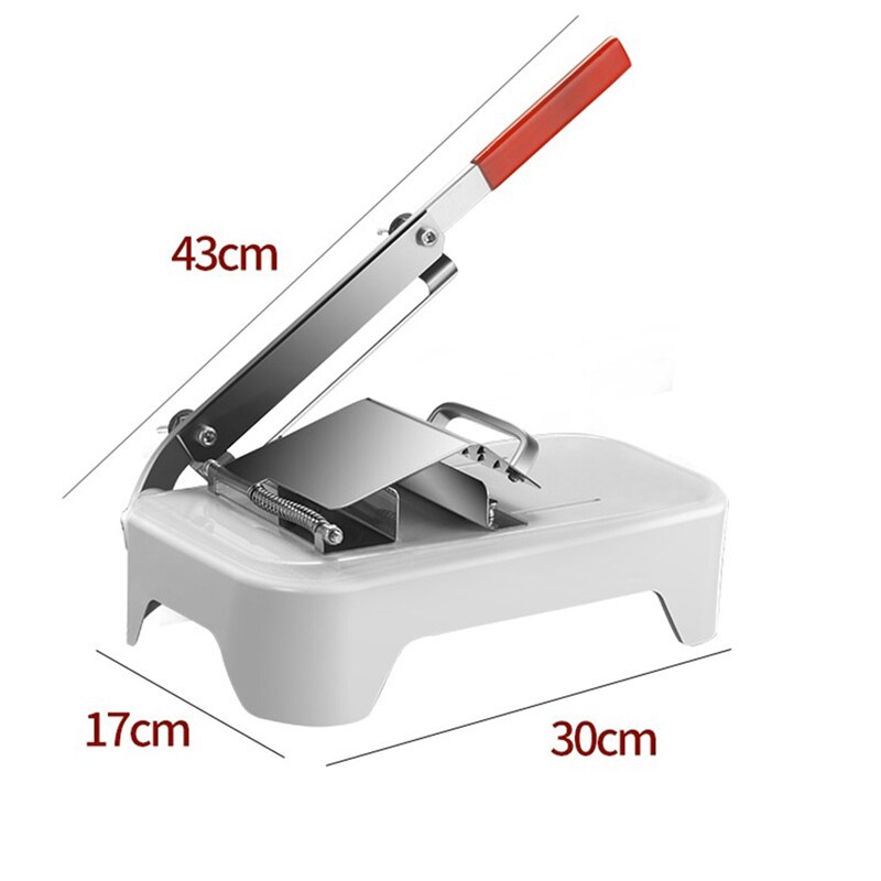 Manual Freeze Meat Slicer, Stainless Steel Meat Cutter Beef Mutton Roll Meat Food Slicer Slicing Machine for Home