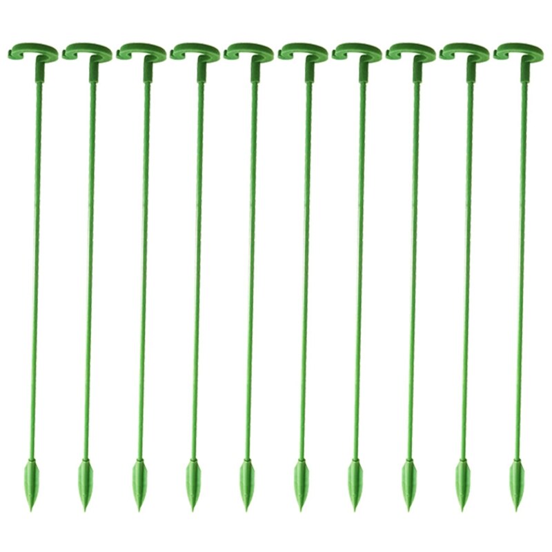 HX5F Plants Support Rods 10 Pcs Garden Bonsai Bracket Stake Single Stem Shrub Holder for Indoor Outdoo Garden Flower Potted Rod