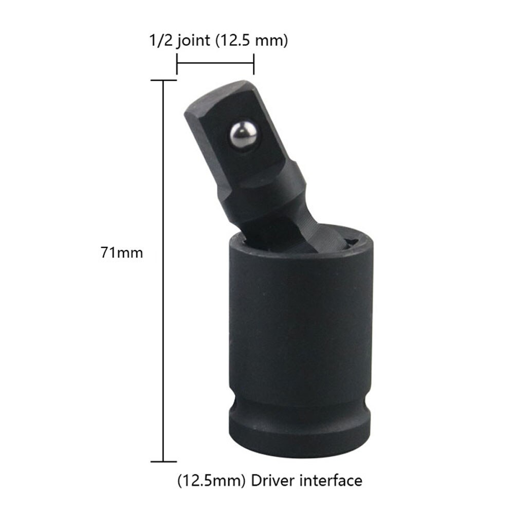 360 Degree Swivel Knuckle Joint Air Impact Wobble Socket Adapter Hand Tool 1/2inch 3/8inch 1/4inch Hand Tool Accessory: half inch