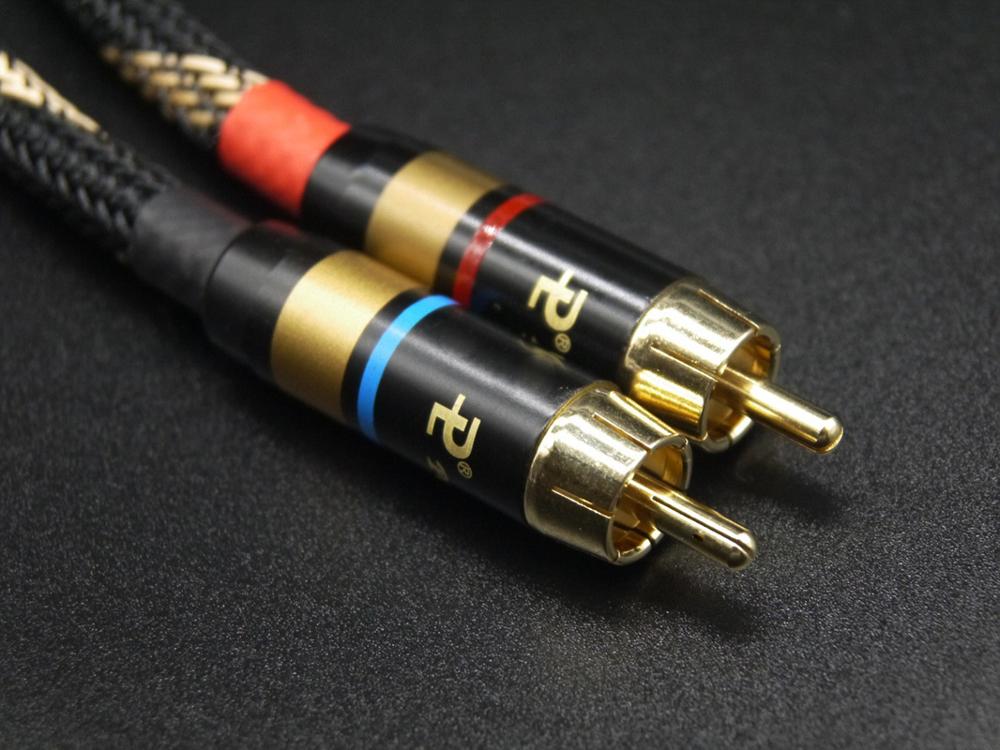 2Pcs/Pair 4N-OFC Audio Grade RCA Cable Male RCA to RCA HIFI Audio Cable For Amplifier DAC TV / 0.2M- 5M NO1013