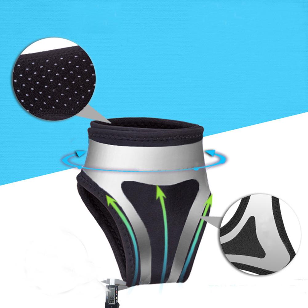 1 para mężczyzna kobiet regulowany ściągacz na kostkę Podkładka kostki rękaw ciśnienie anty-przędzenia elastyczne oddychające wsparcie