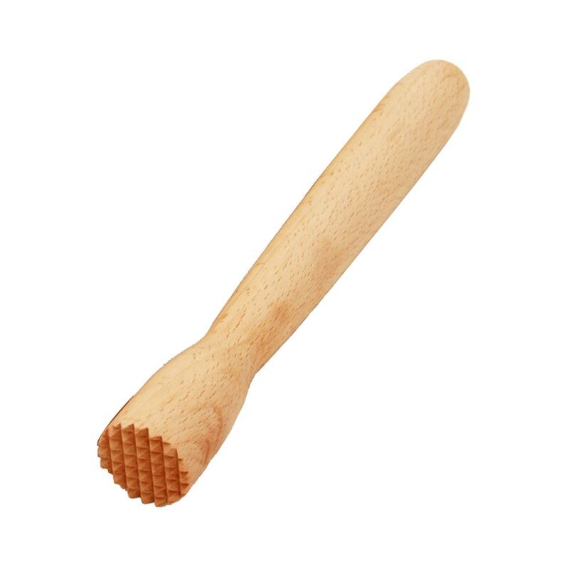 Bokträ dryck muddler trä masher kross cocktail spjäll verktyg is hammare