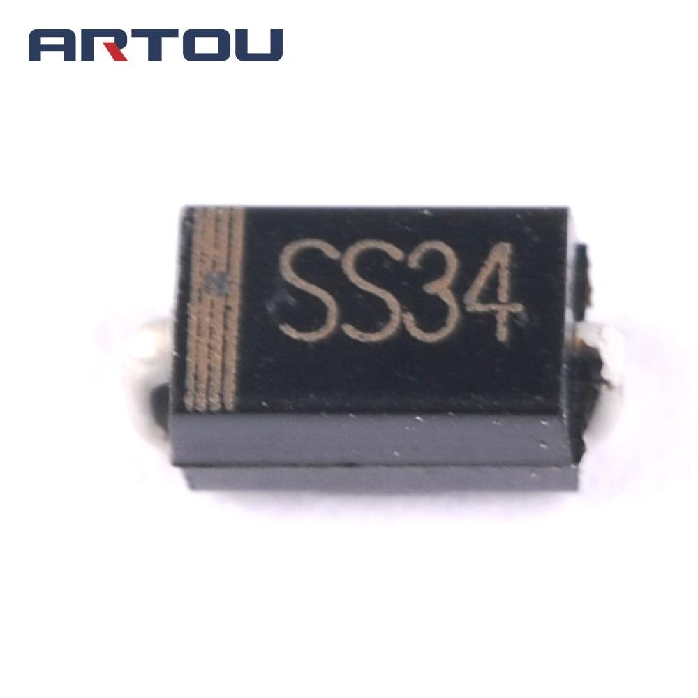 10 st  in5822 ss34 do-214ac 1 n 5822 smd schottky barriärdioder