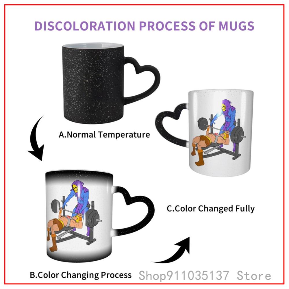 Gym Buddies Skeleton Weight Lifting Disposable Coffee K Mugs Glass Cups Tazas Set Water Bottle Double Wall Glass Christmas