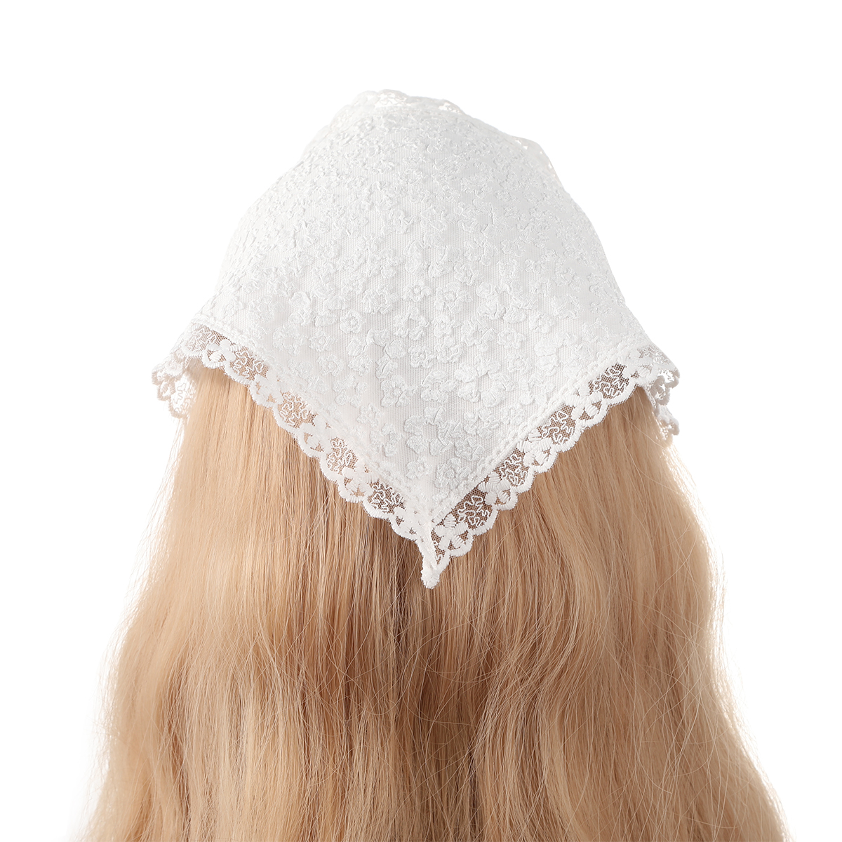 Bandana de playa Vintage para mujer y niña, pañuelo para el pelo, diademas de para vacaciones, diademas para fotos, accesorios para el cabello de blanca
