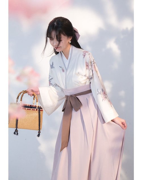 Kimono de manga larga para mujer, vestido tradicional coreano, Yukata, Hanbok, Hanfu estampado, algodón