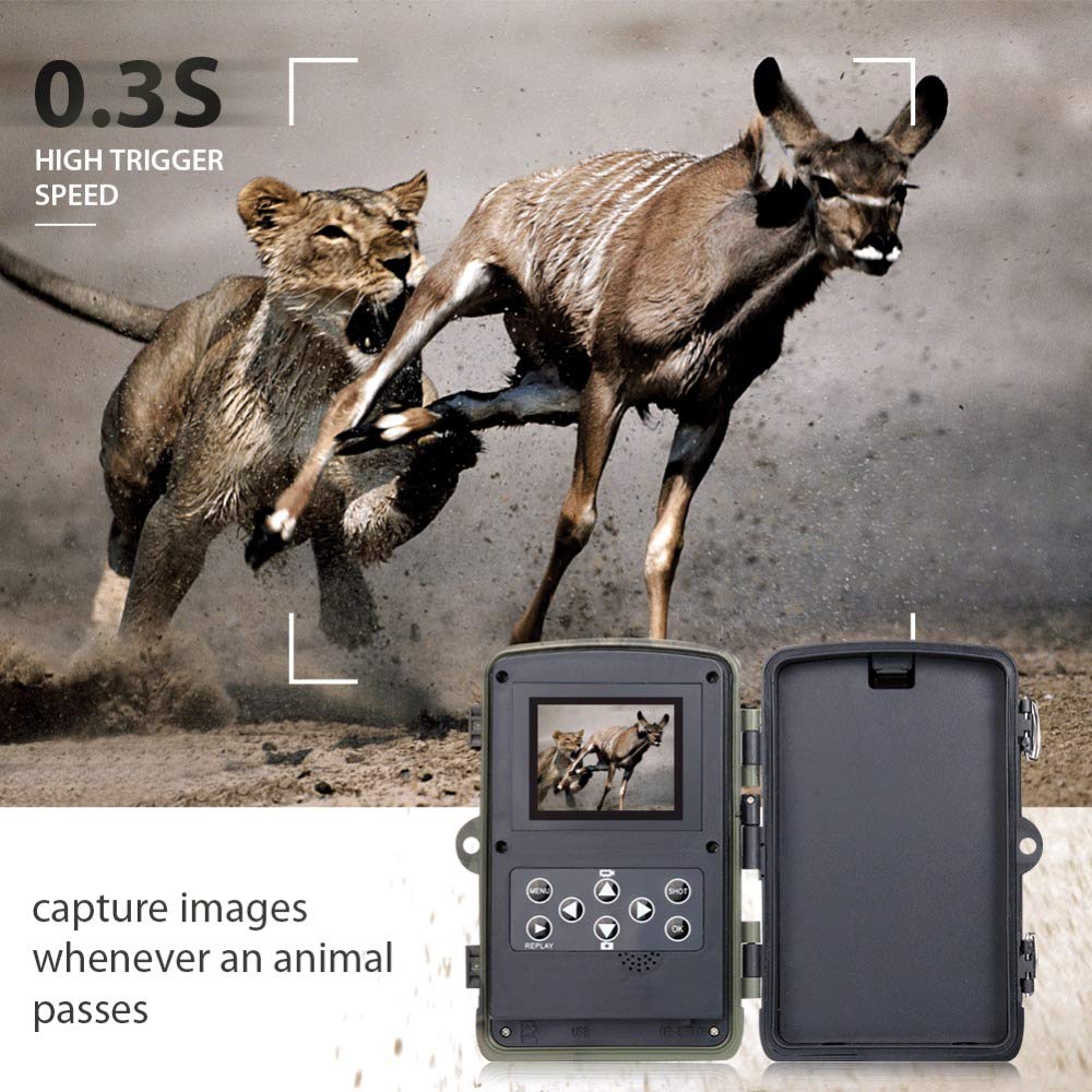 Wildlife Camera 20MP 1080P Trail Camera Wildlife Tracking HC804A Night Vision Wild Cameras Photo Traps Outdoor Infrared Camera