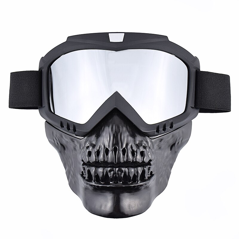 Vintage motorcykel haj hjelm beskyttelsesbriller motocross hjelm briller kranium stil retro vindtæt pasform åben ansigt hjelme beskyttelsesbriller maske
