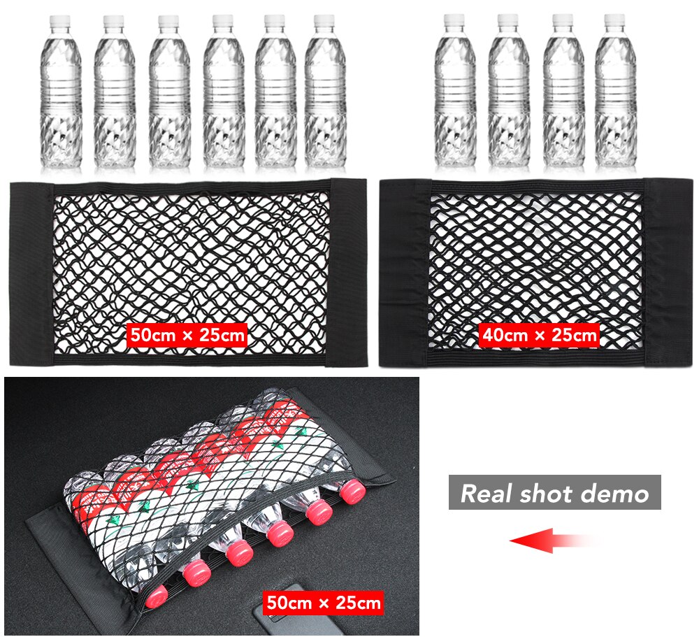 Cuerda de nailon para maletero de coche de 50x25CM, red roja para equipaje para Nissan Juke Tiida Qashqai GTS x-trail T32 Rogue Geniss NV200 Citroen C3 C4 C5