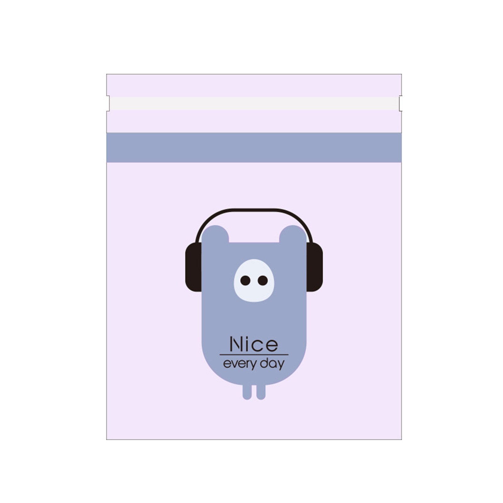 Multiple Cartoon Cute Pattern Optional Portable Garbage Bag Storage Bag Adhesive disposable storage bag car trash bag: purple