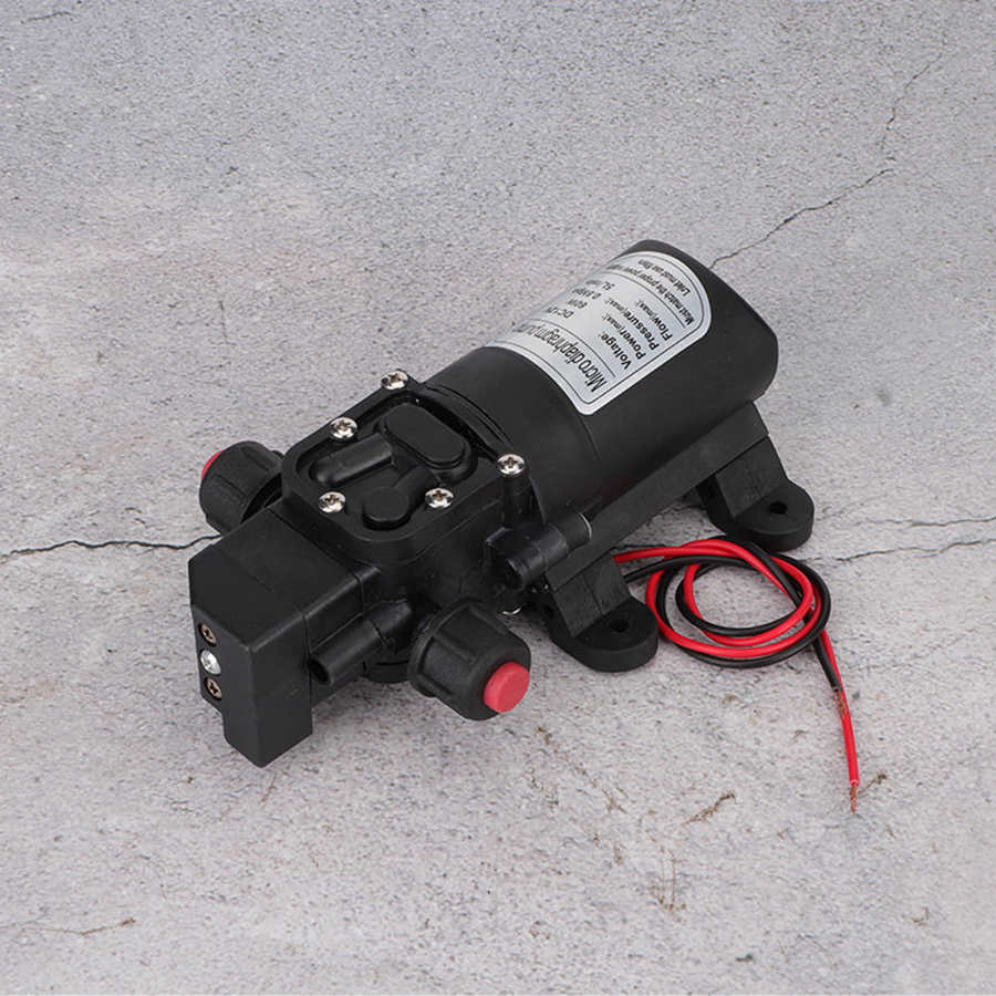 Electric Diaphragm Water Pump DC 12V 60W Automatic Switch 115Psi High Pressure Car Washing Spray Water Diaphragm Pump