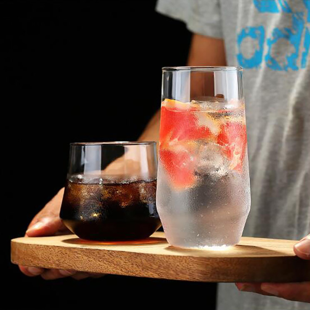 Borosilikatglas krus gennemsigtige juice cocktail drik vinglas 350 ml 400 ml høj temperatur modstand kop