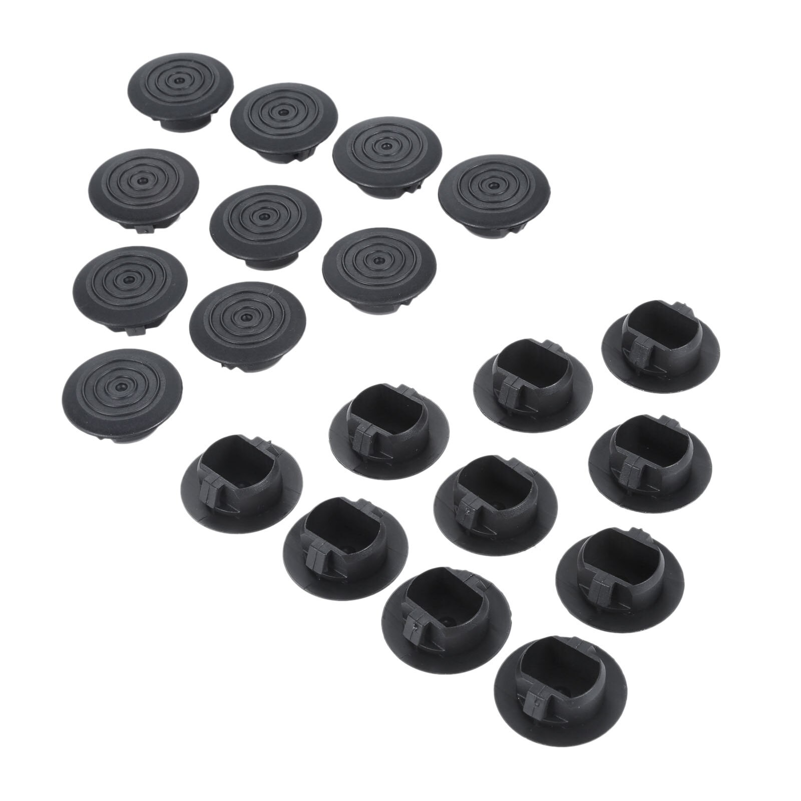 20Pcs Black Car Plastic clips For TOYOTA Corolla side skirt trim clips Camry door clip Vios fender drainage hole cover 10 20 50