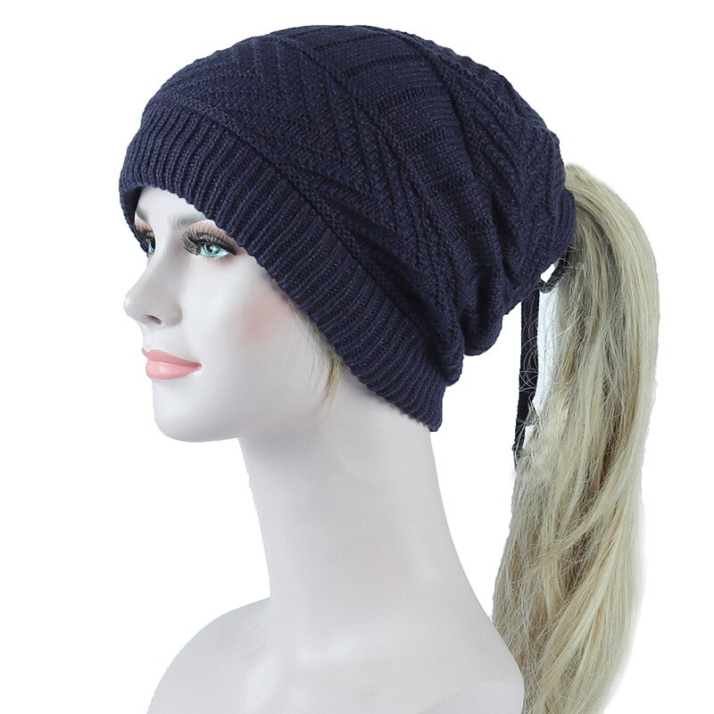 Trendy Beanie Warm Oversized Chunky Cable Knit Slouchy Woolen Hat