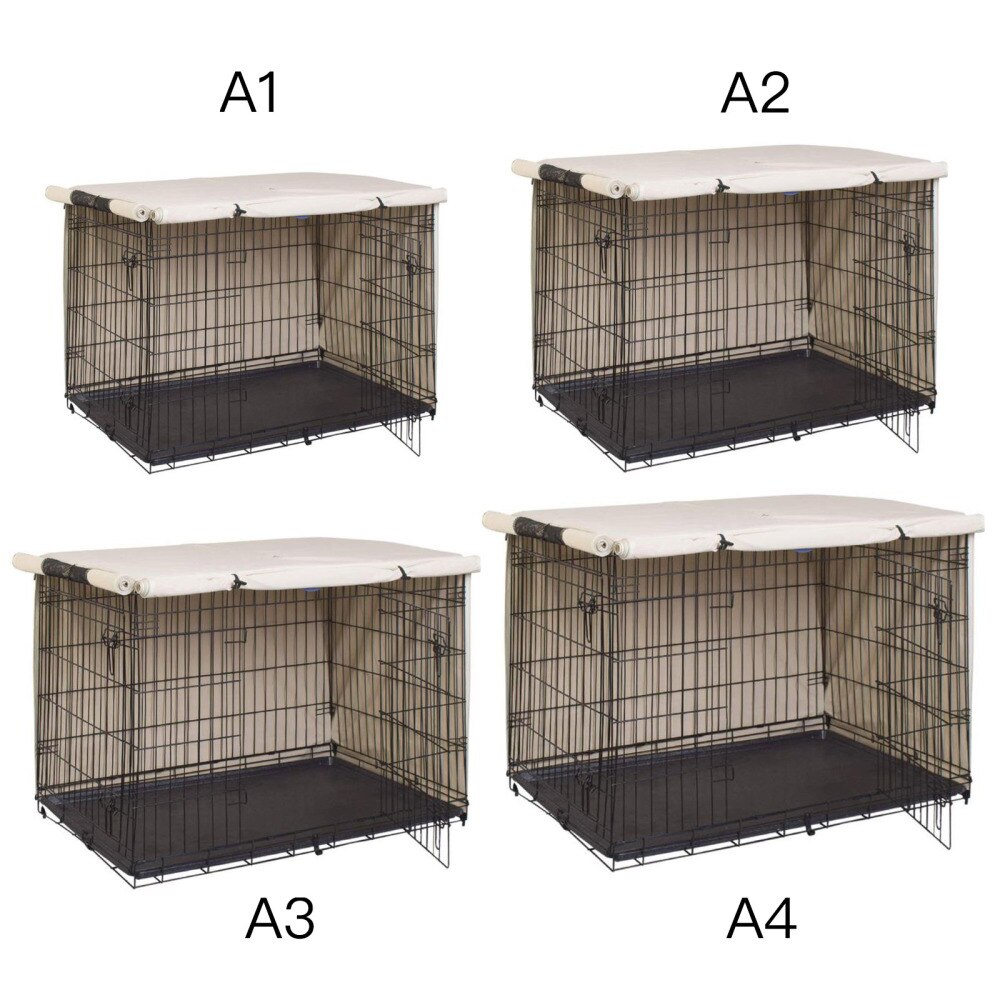 Crate Pet Kennel Cage Cover Dustproof Multifunction Outdoor Protective Outside Foldable Washable Rainproof Durable Dog