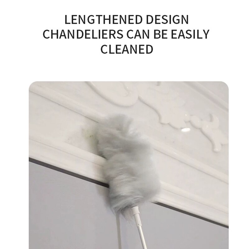 Electric feather duster, 360-degree electrostatic duster, feather blanket, household dust collector