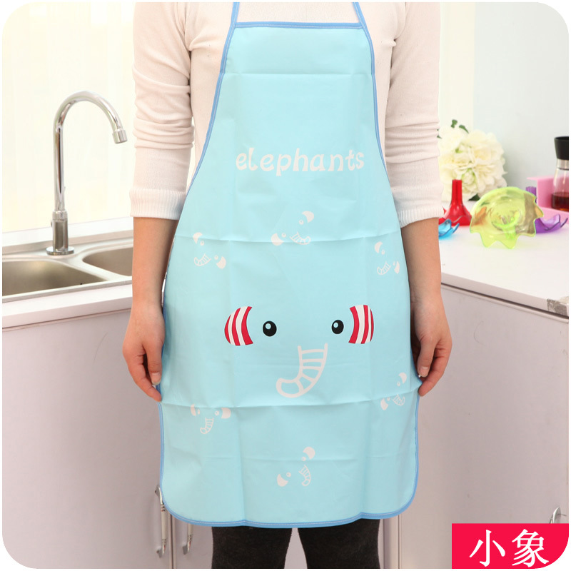 PVC dessin animé Panda Chef demi tablier ménage outil de nettoyage femme cuisine restaurant cuisson tabliers