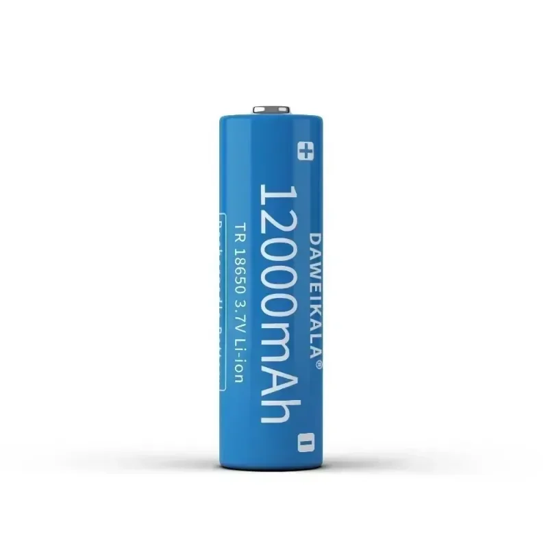 18650 Akku 3,7 V 12000 mAh wiederaufladbarer Li-Ionen-Akku für LED-Taschenlampe, Taschenlampe, Lithium-Akku-Ladegerät