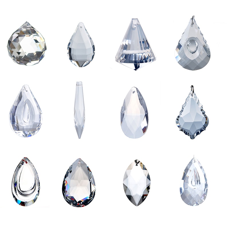 Suncatcher Opknoping Sector Crystal Rainbow Prisma Feng Shui Hangers Lamp Kristal Accessoires Deur Venster Tuin Ornamenten 1Pc
