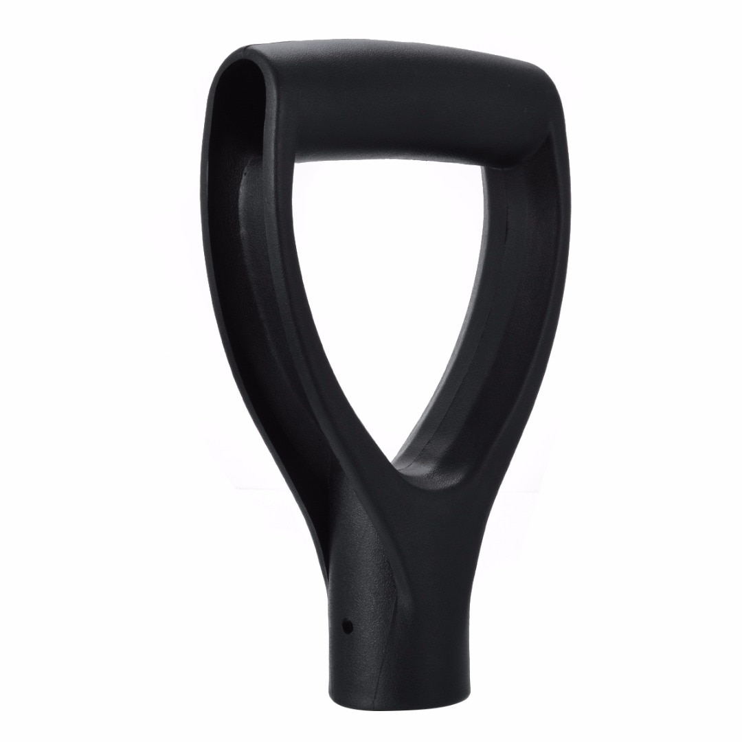 1pc T-Vormige Schop Handvat Vervanging Black Plastic Spade Vork Handvatten voor Tuingereedschap Mayitr