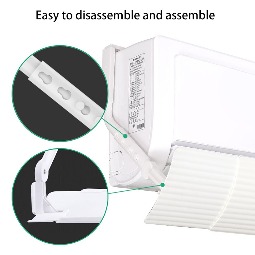 1PC Anti Direct Blowing Retractable Air Conditioner Wind Deflector ...