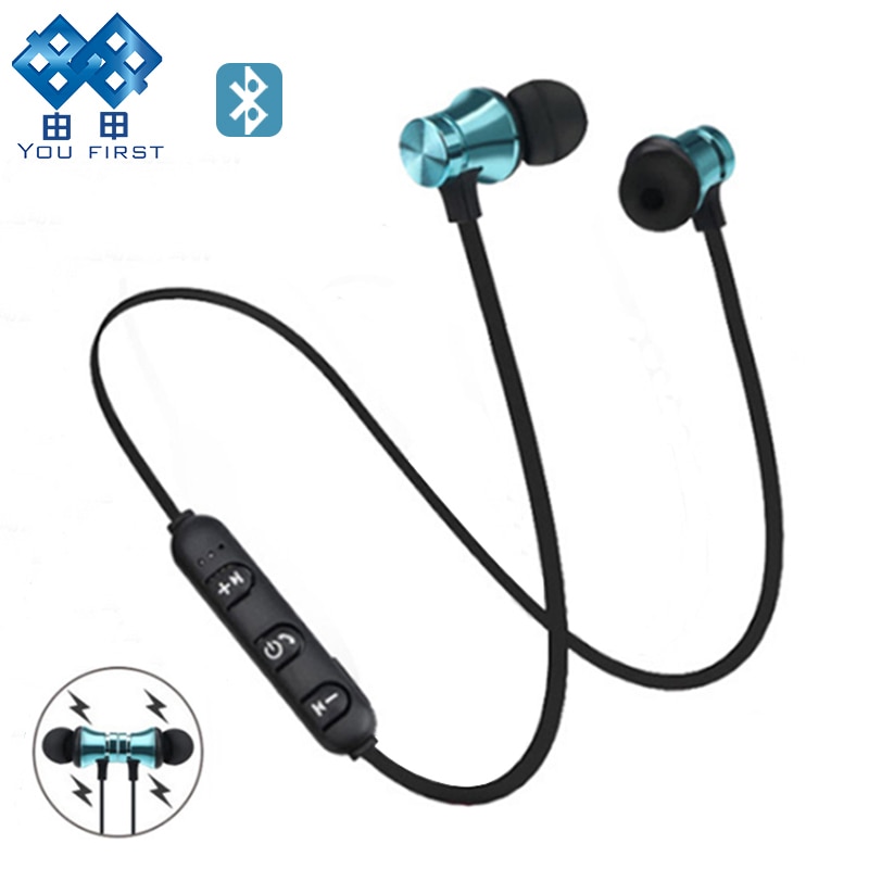 XT11 Bluetooth Oortelefoon 5.0 Sport Draadloze Hoofdtelefoon In-Ear Magnetische Headset Met Microfoon Handsfree Oordopjes voor Mobiele Telefoons Telefoon