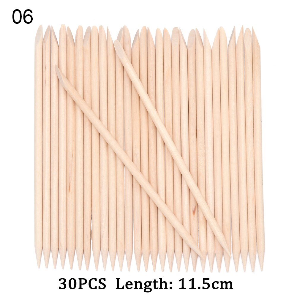 3 Sizes Orange Wood Sticks for Cuticle Pusher Cuticle Remove Tool forks for nails Manicures Tools 10/30/50/100Pcs/Set Whosale: 6