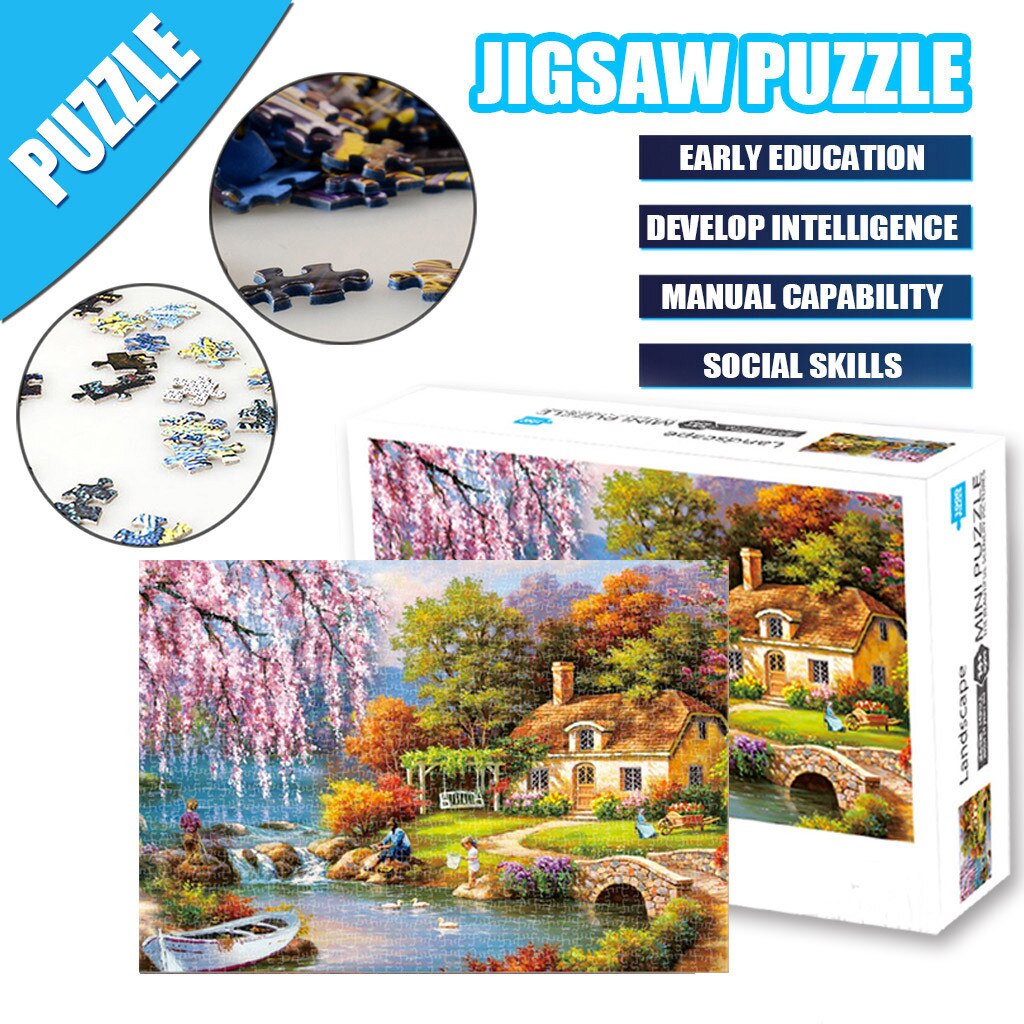 puzzle 1000 pieces Adults Puzzles 1000 Piece Landscape игрушки Game Interesting Toys 16.5x11.7 Inch игрушки для взрослых #4