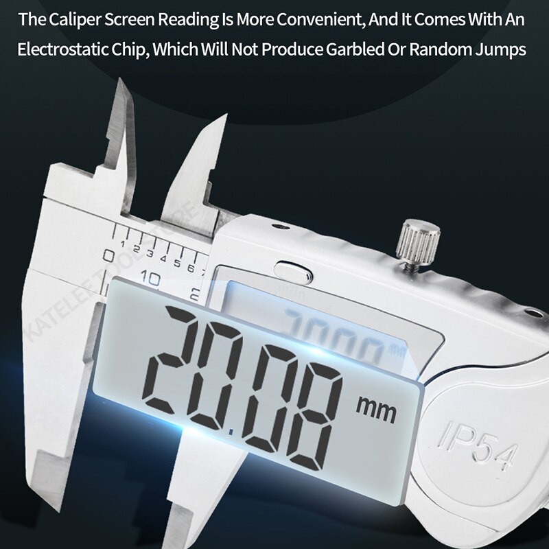 IP54 Digital Caliper Metal Gauge Digital Micrometer Stainless Steel Digital Pachymeter Vernier Calipers Depth Measuring Tools