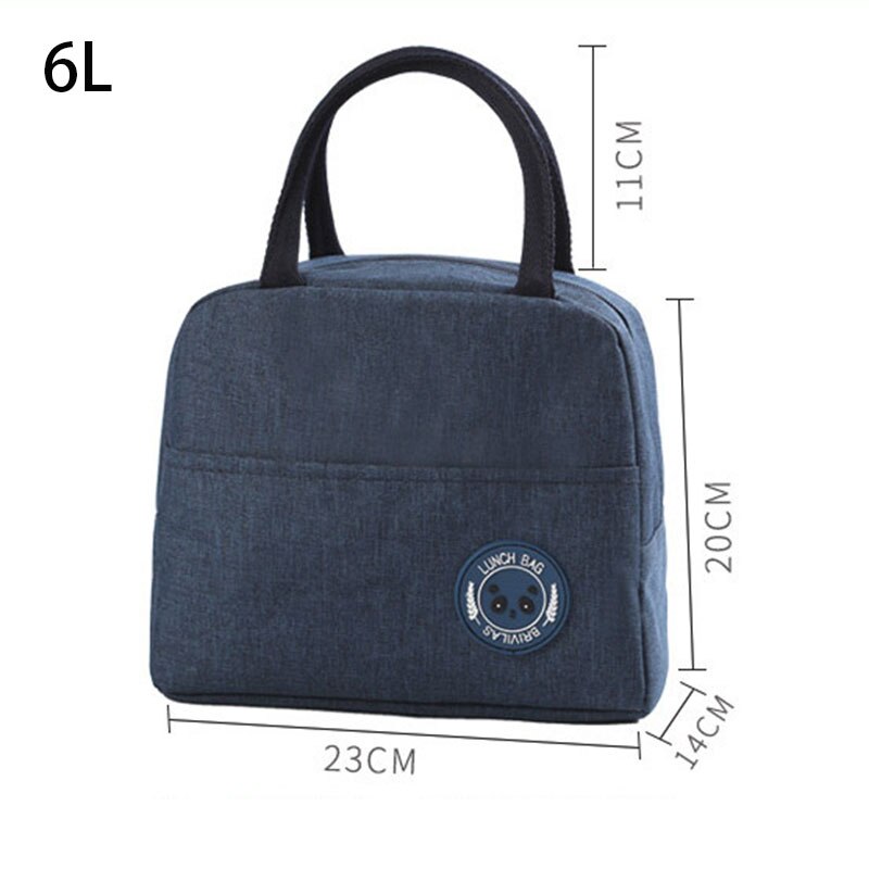 Bolsos para la comida para mujer y niño, 6L, térmicos, a la , nevera para Picnic, bolsa de almuerzo, bolsas de mano con aislamiento para comida de viaje
