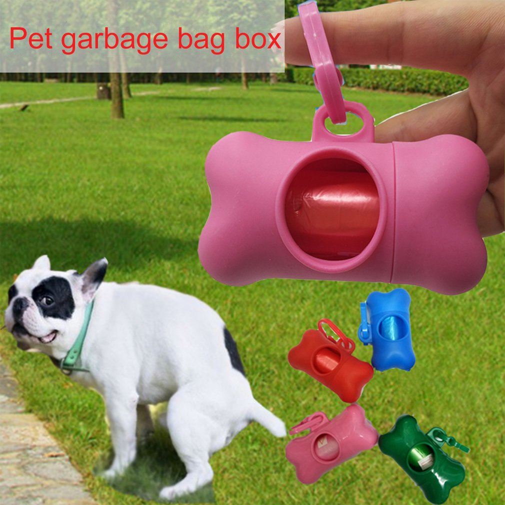 Pet Waste Bag Dispenser For Dog Waste Bag Holder - Plastic Garbage Bag Dispenser Carrier Case，Dog Pet 1 Roll Waste Poop Bags
