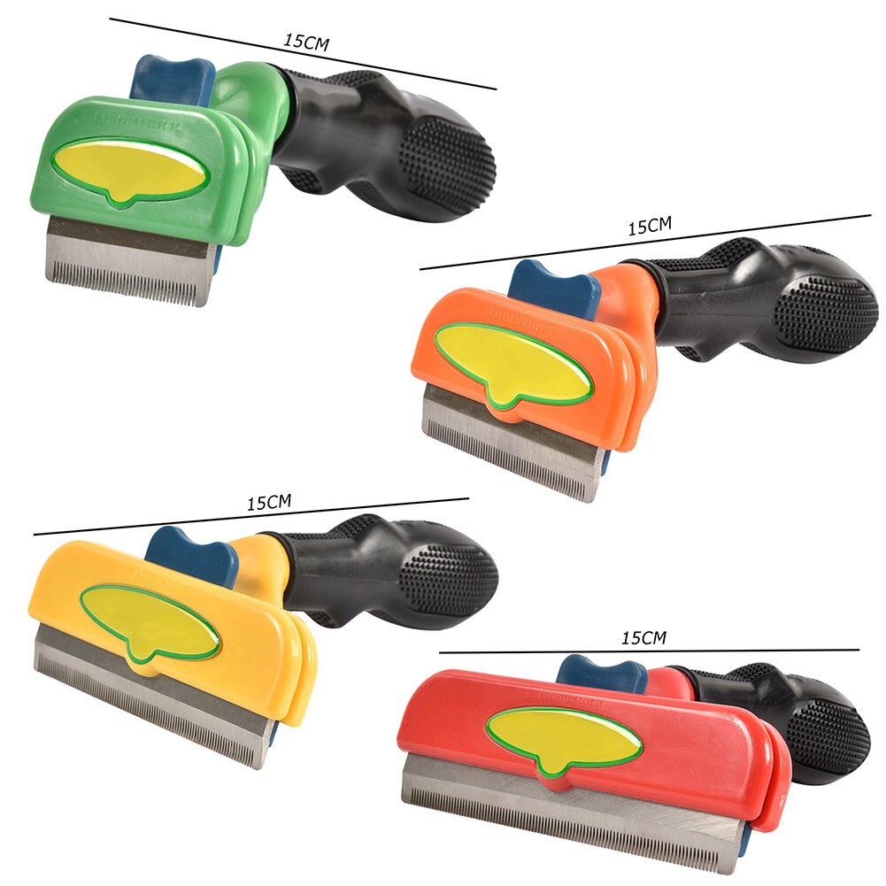 Perro mascota peine herramientas de aseo para perro removedor de pelo gato Limpieza del cabello productos para mascotas peine de eliminación de pelo para perros gatos