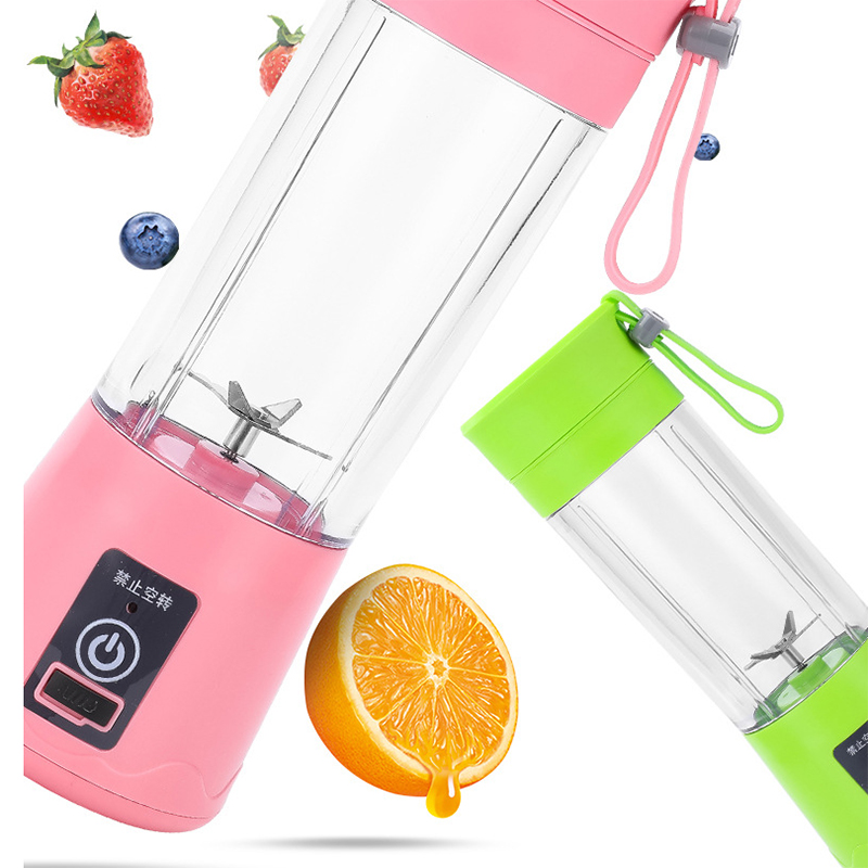 380ml Portable USB Mini Juicer Electric Rechargeable Smoothie Blender Machine Mixer Maker Fast Blenders Juice Cup Food Processor