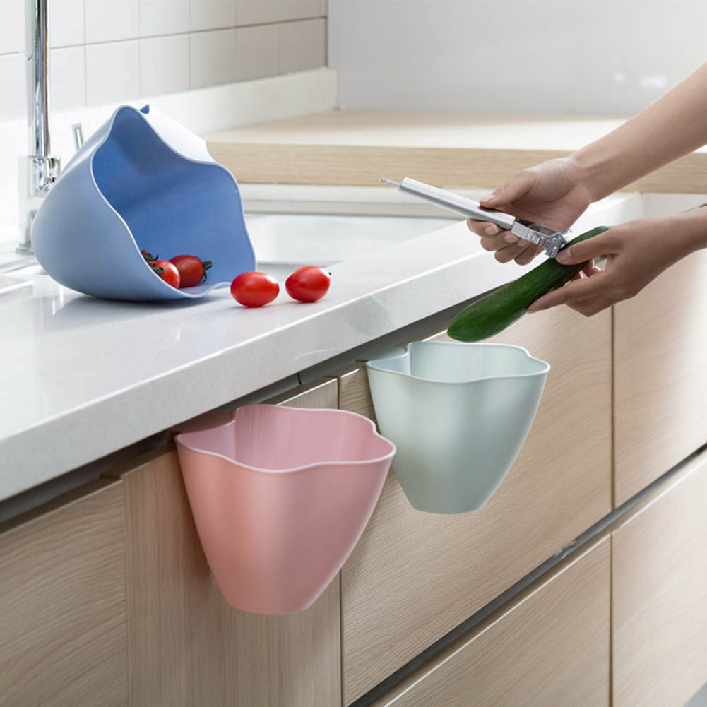 Kitchen Cabinet Door Hanging Trash Garbage Bin Can Rubbish Container Storage Boxes Cupboard Hanging Cans Garbage Organizer