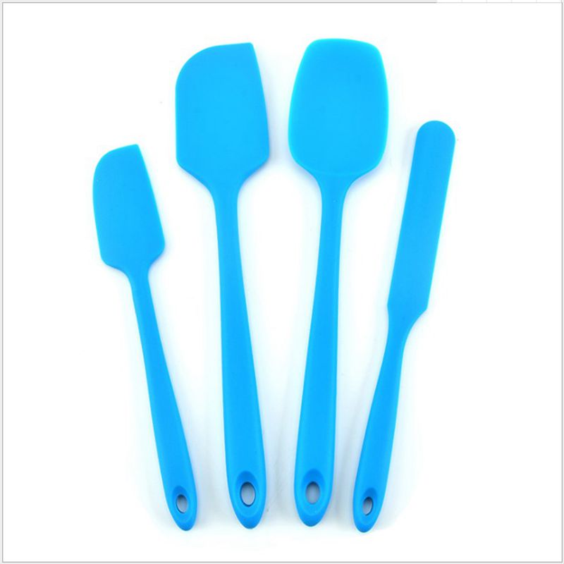 Panelas Antiaderente Para Cozinha Conj　Baking Tool Set 4-Piece Silicone Kitchen Ttools Integrated Silicone Scraper Spatula Cake: 006